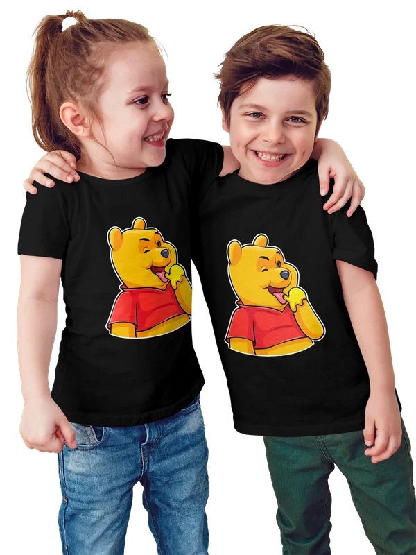 Футболка Винни Пух Winnie the Pooh — Чёрная, фото 1