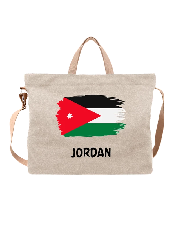 Сумка с флагом Иордания Jordan — Белая, фото 1