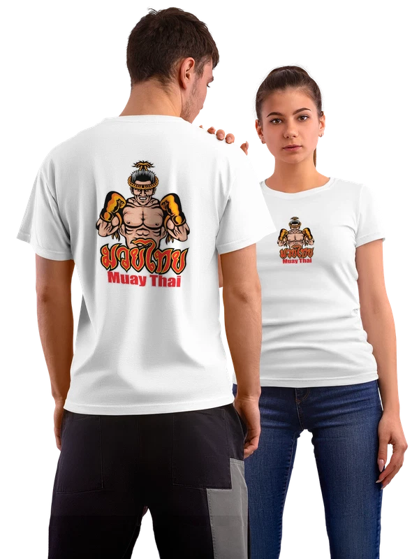 Футболка тайский бокс muay thai — Белая, фото 1