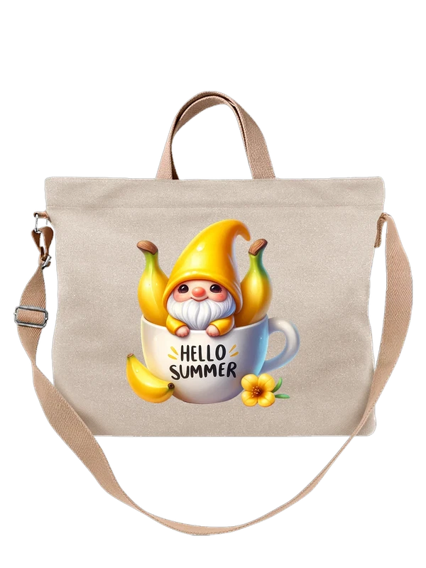 Сумка гном в чашке с бананами Hello Summer — Белая, фото 1
