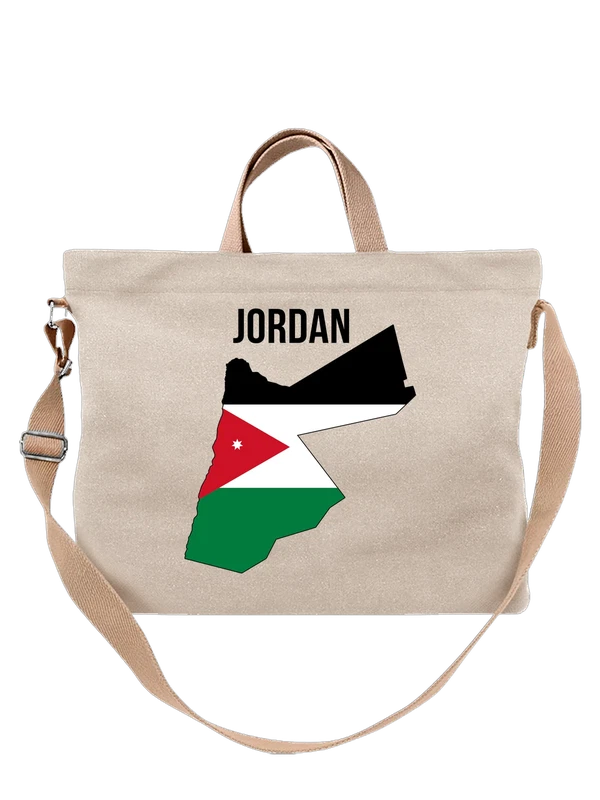 Сумка с флагом Иордании Jordan — Белая, фото 1