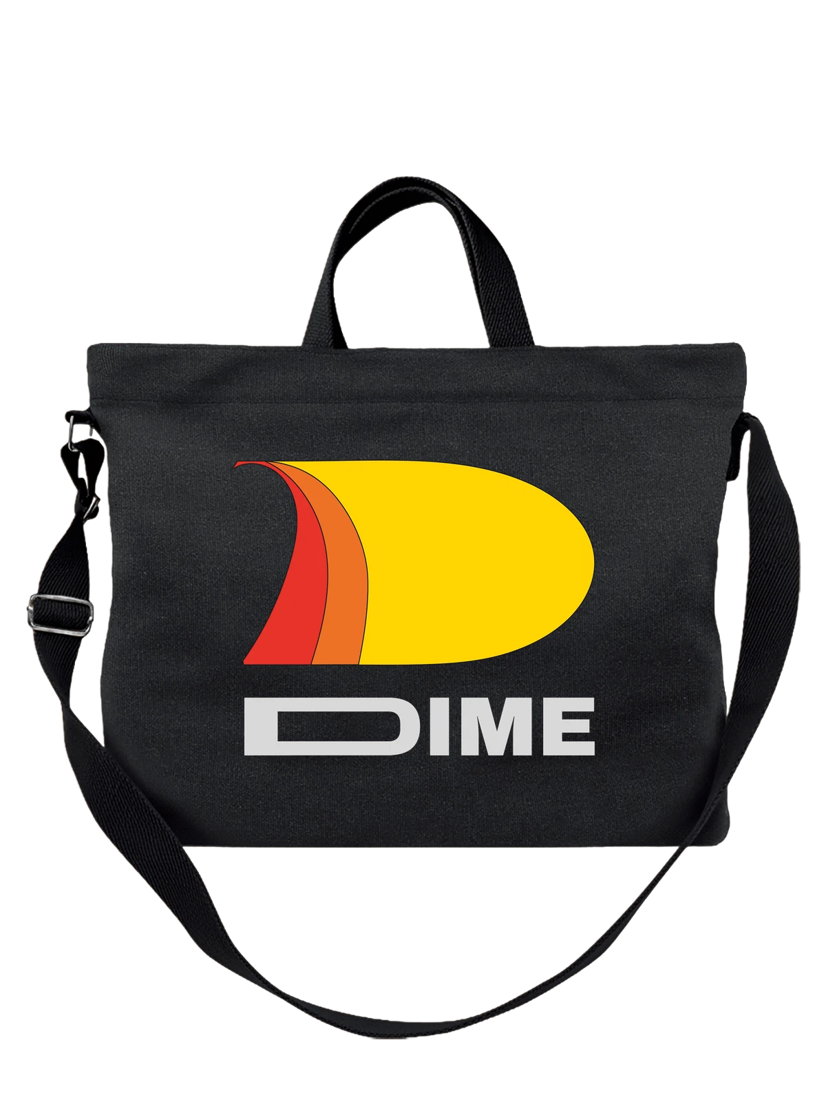 Сумка Dime чёрная с принтом — уличная одежда — Чёрная, фото 1