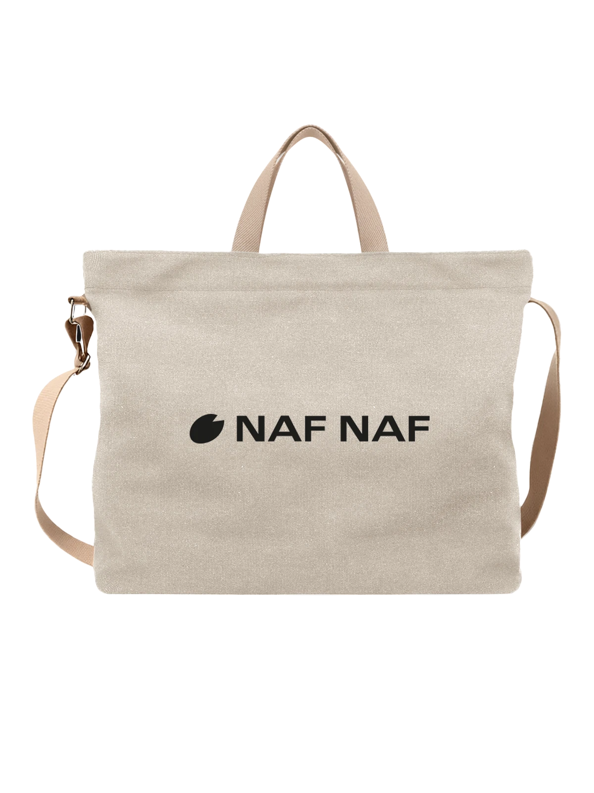 Сумка Naf Naf белая с принтом — романтический стиль — Белая, фото 1