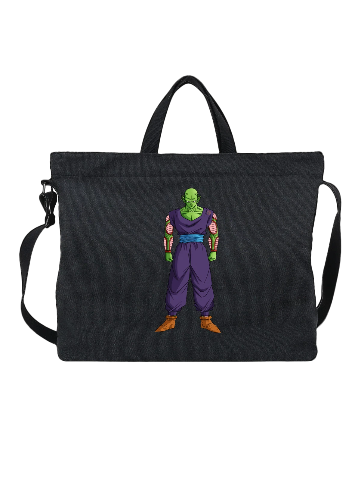 Сумка Пикколо Dragon Ball Z воин чёрная с принтом — японская анимация — Чёрная, фото 1