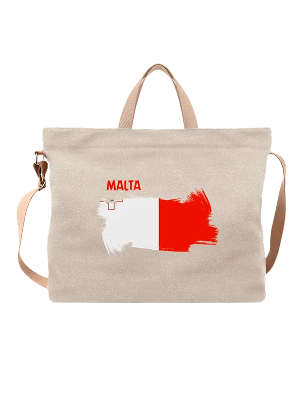 Сумка флаг Мальты Malta — Белая, фото 1