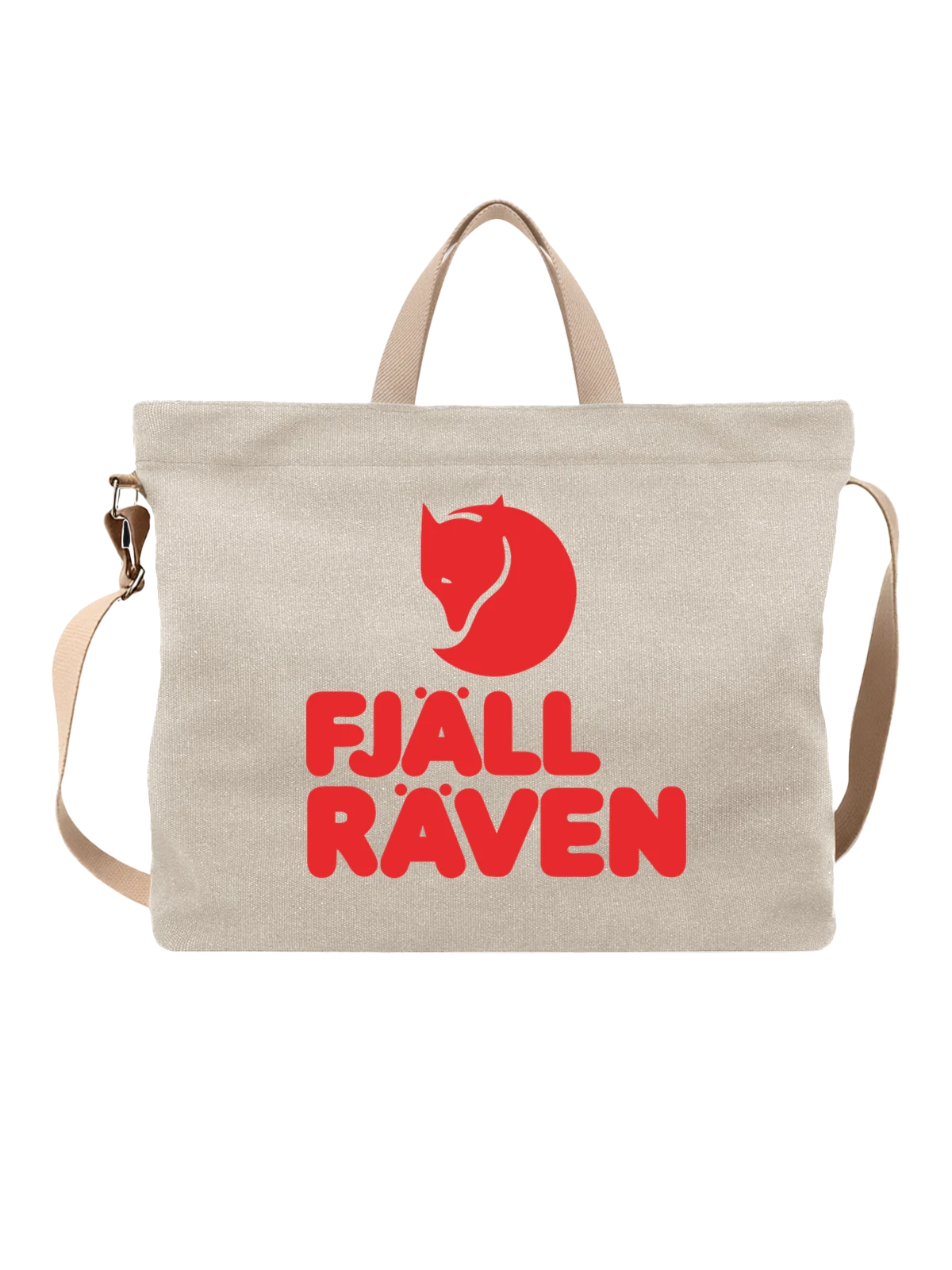 Сумка Fjallraven белая с принтом — туристические рюкзаки — Белая, фото 1