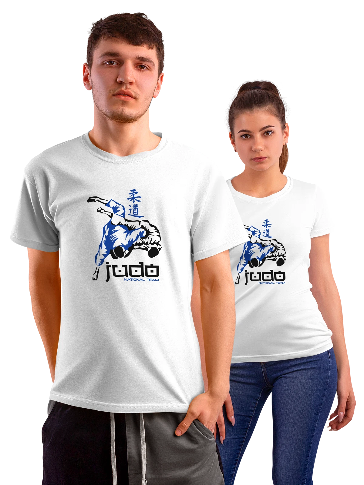 Футболка Дзюдо judo national team белая с принтом — футболка подростку — Белая, фото 1
