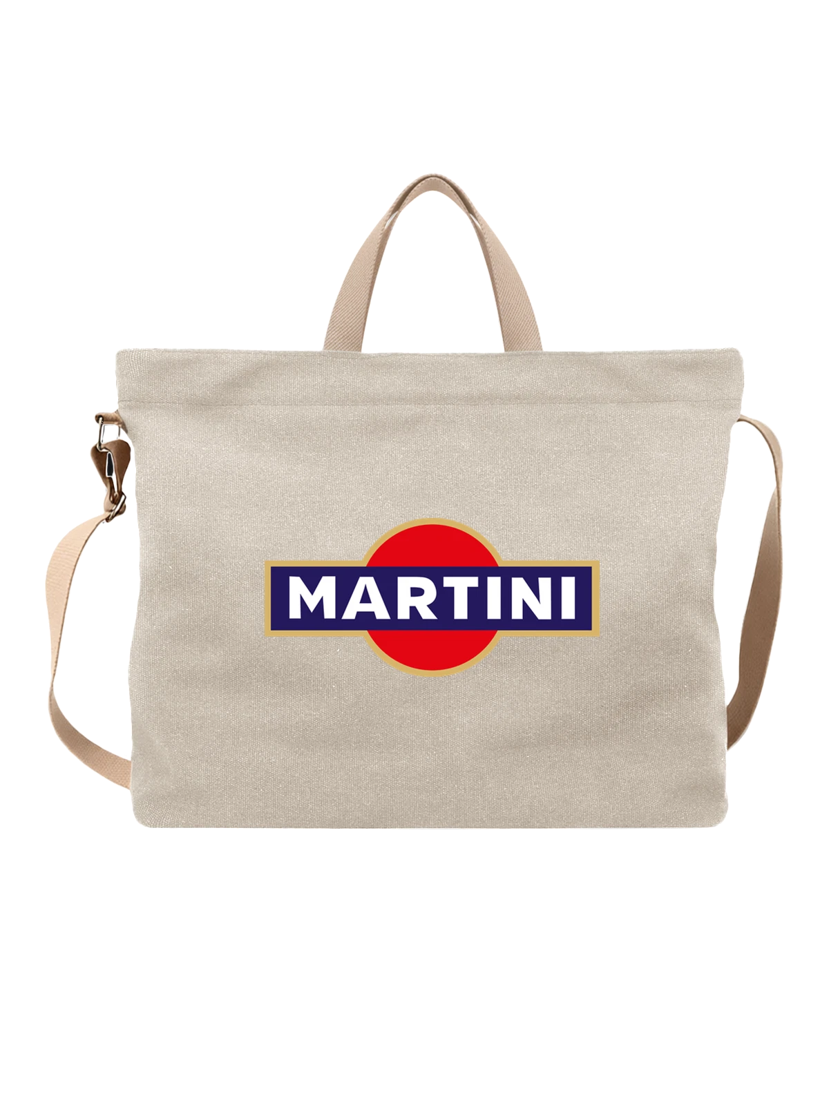 Сумка Martini белая с принтом — футболка для вечеринки — Белая, фото 1