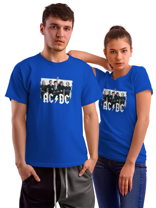 Футболка AC DC Эйси Диси — Синяя, фото 1