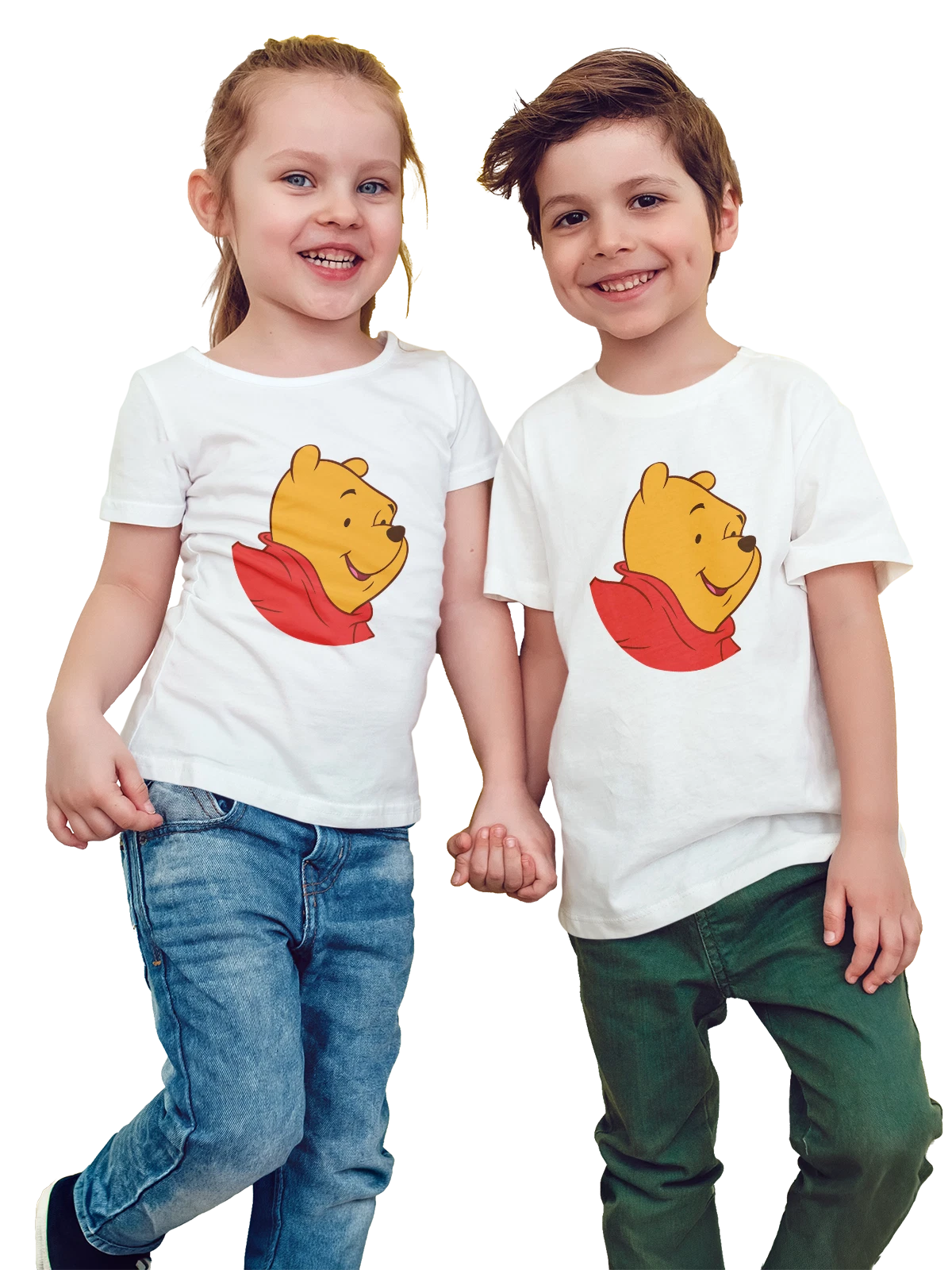 Футболка детская Винни Пух Winnie the Pooh белая с принтом — добрая история — Белая, фото 1