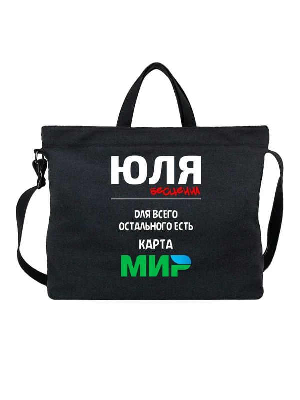 Сумка с именем Юлия Юля — Чёрная, фото 1