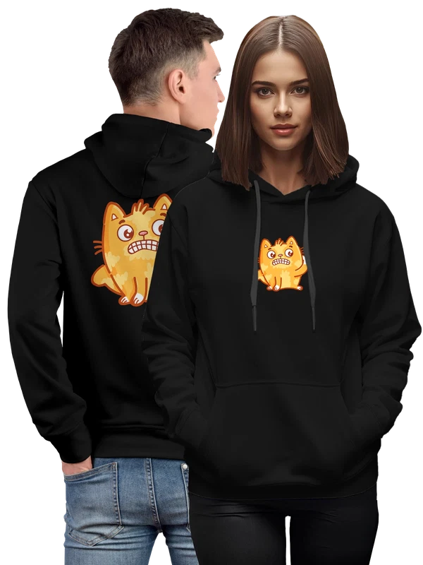 Худи с котом — Чёрная, фото 1
