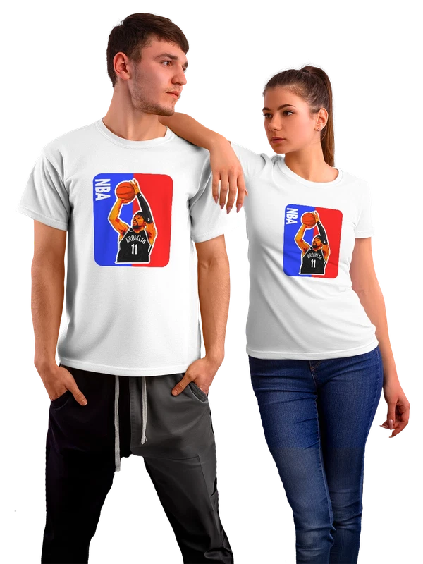 Футболка Кайри Ирвинг Бруклин Нетс NBA баскетбол — Белая, фото 1