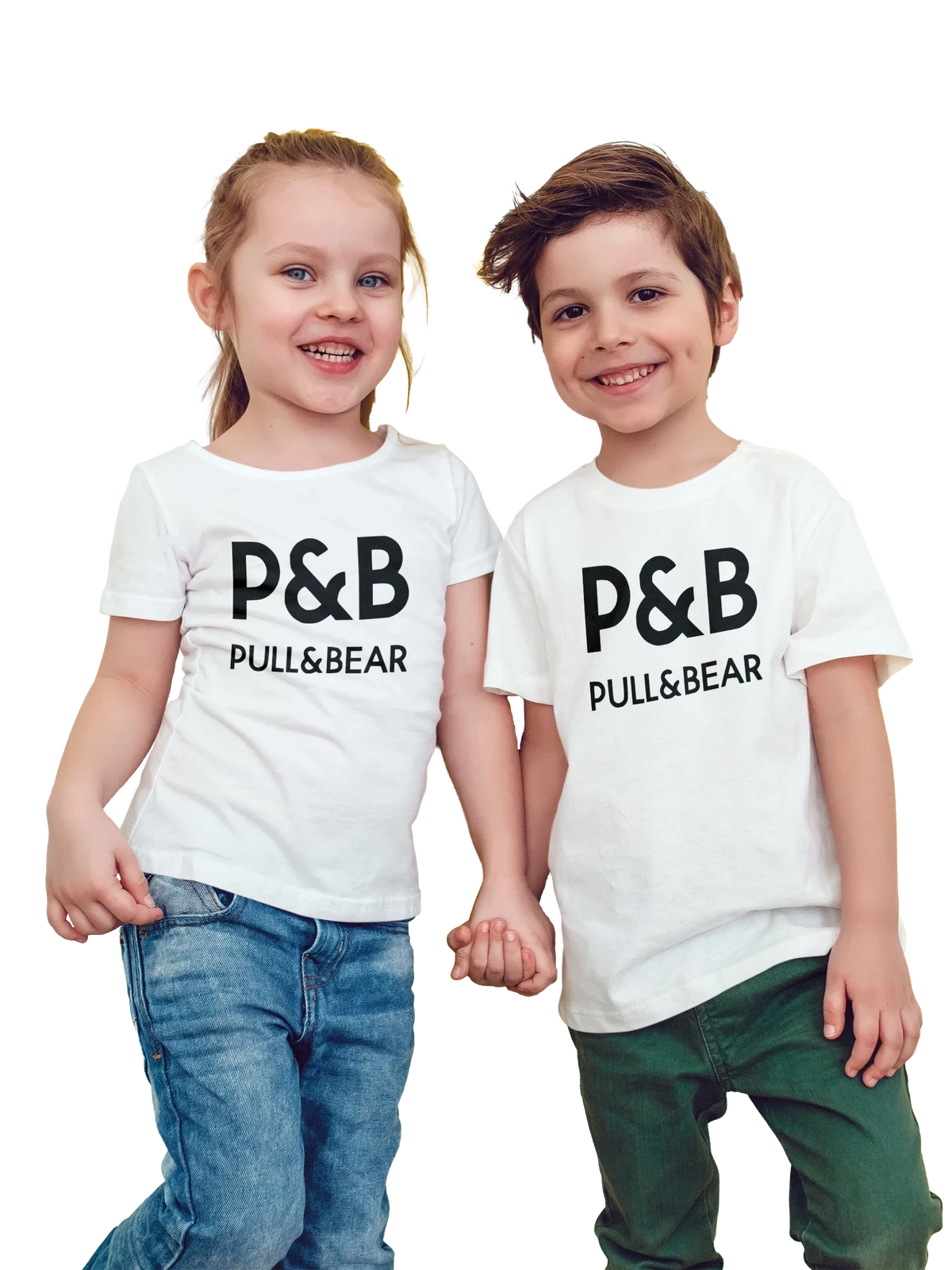 Футболка детская Pull Bear белая с принтом — повседневная одежда — Белая, фото 1