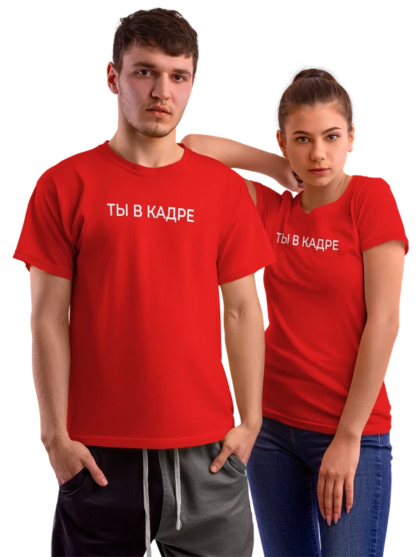Футболка ты в кадре — Красная, фото 1