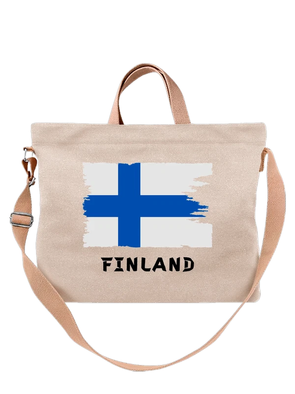 Сумка с флагом Финляндии Finland — Белая, фото 1