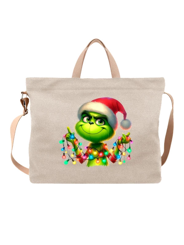 Сумка Гринч Grinch с гирляндами — Белая, фото 1