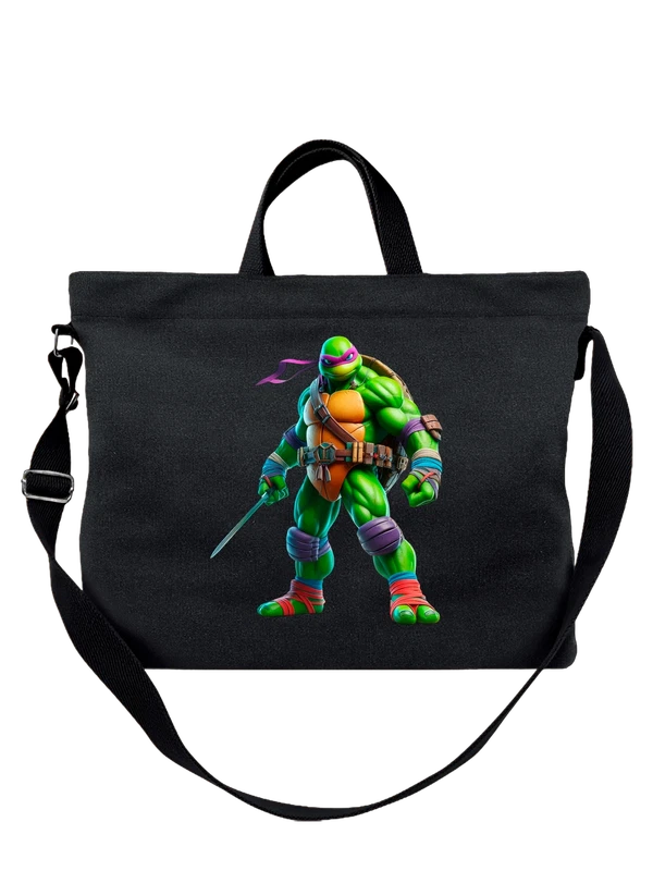 Сумка Донателло Черепашки ниндзя Teenage Mutant Ninja Tu — Чёрная, фото 1