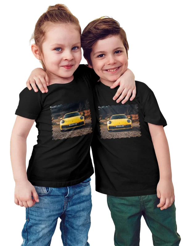 Футболка машина Porsche Carrera 4S — Чёрная, фото 1