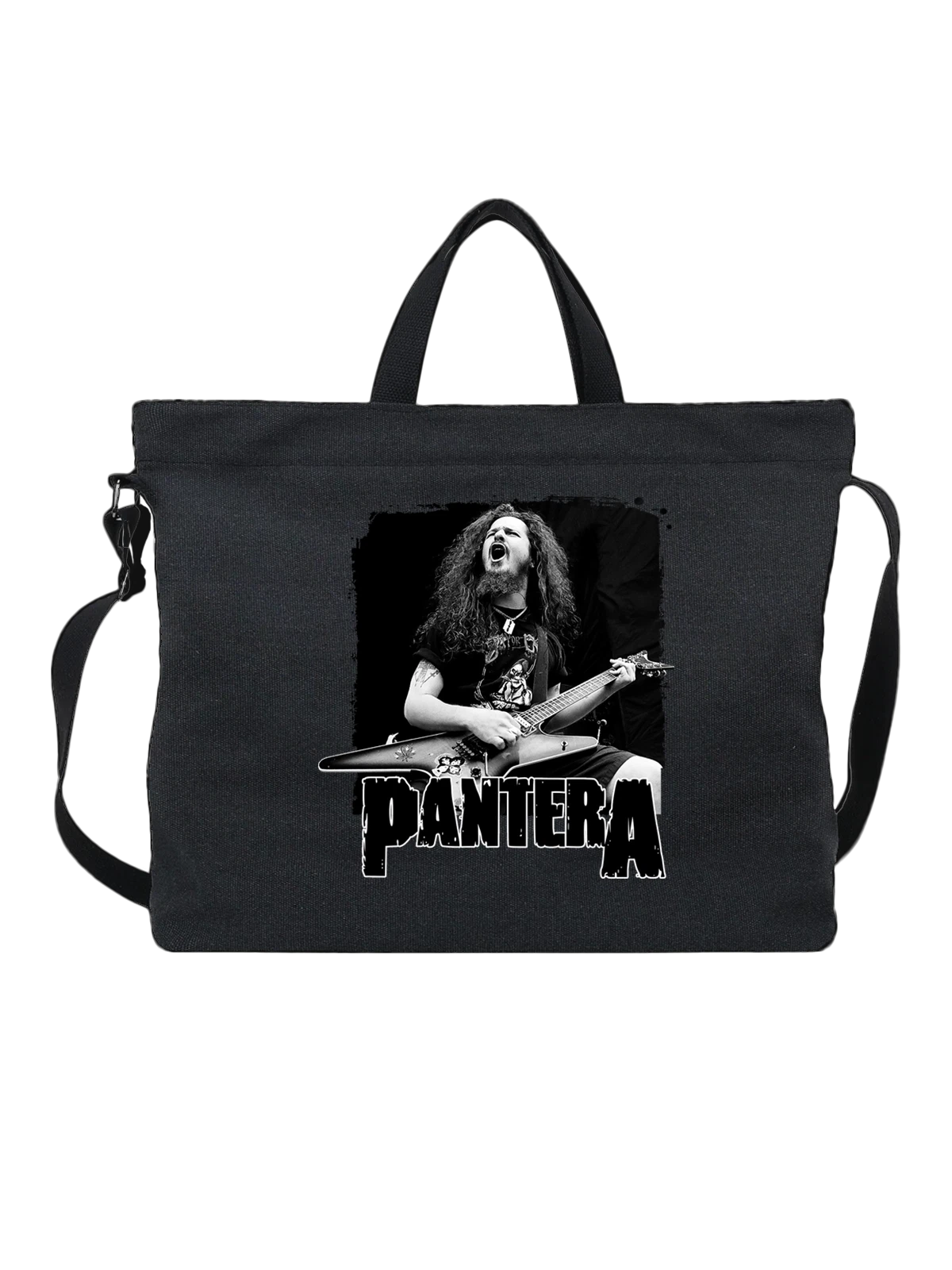Сумка Pantera Даймбэг Даррелл чёрная с принтом — футболка подростку — Чёрная, фото 1