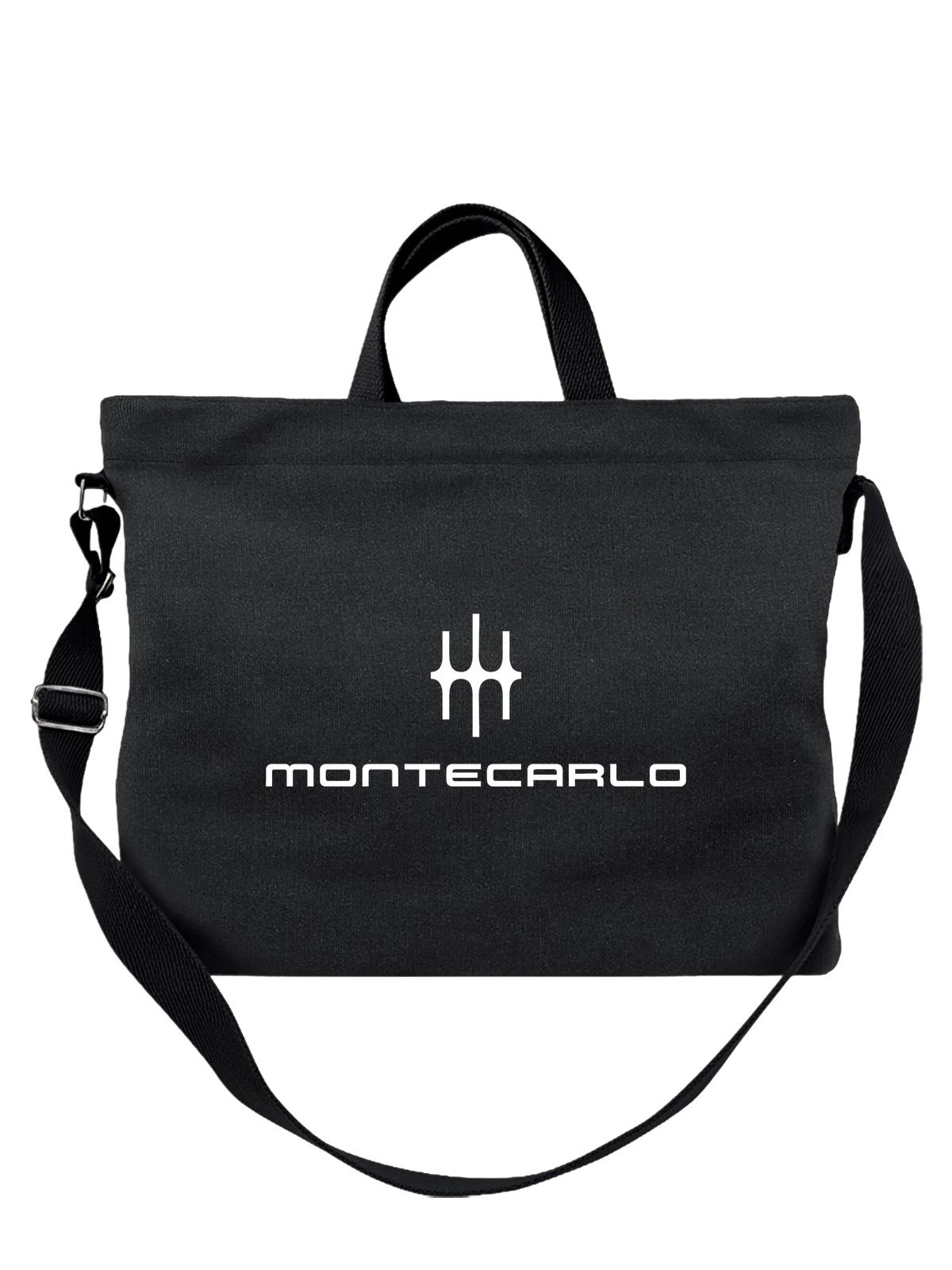 Сумка Monte Carlo чёрная с принтом — роскошный курорт — Чёрная, фото 1