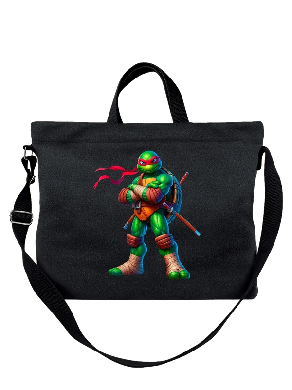 Сумка Рафаэль Черепашки ниндзя Teenage Mutant Ninja Turt — Чёрная, фото 1