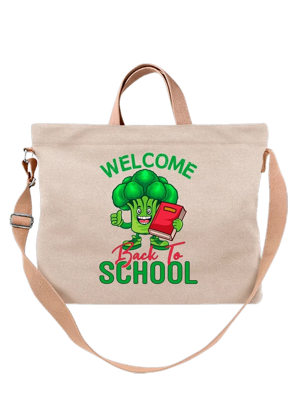 Сумка брокколи back to school — Белая, фото 1
