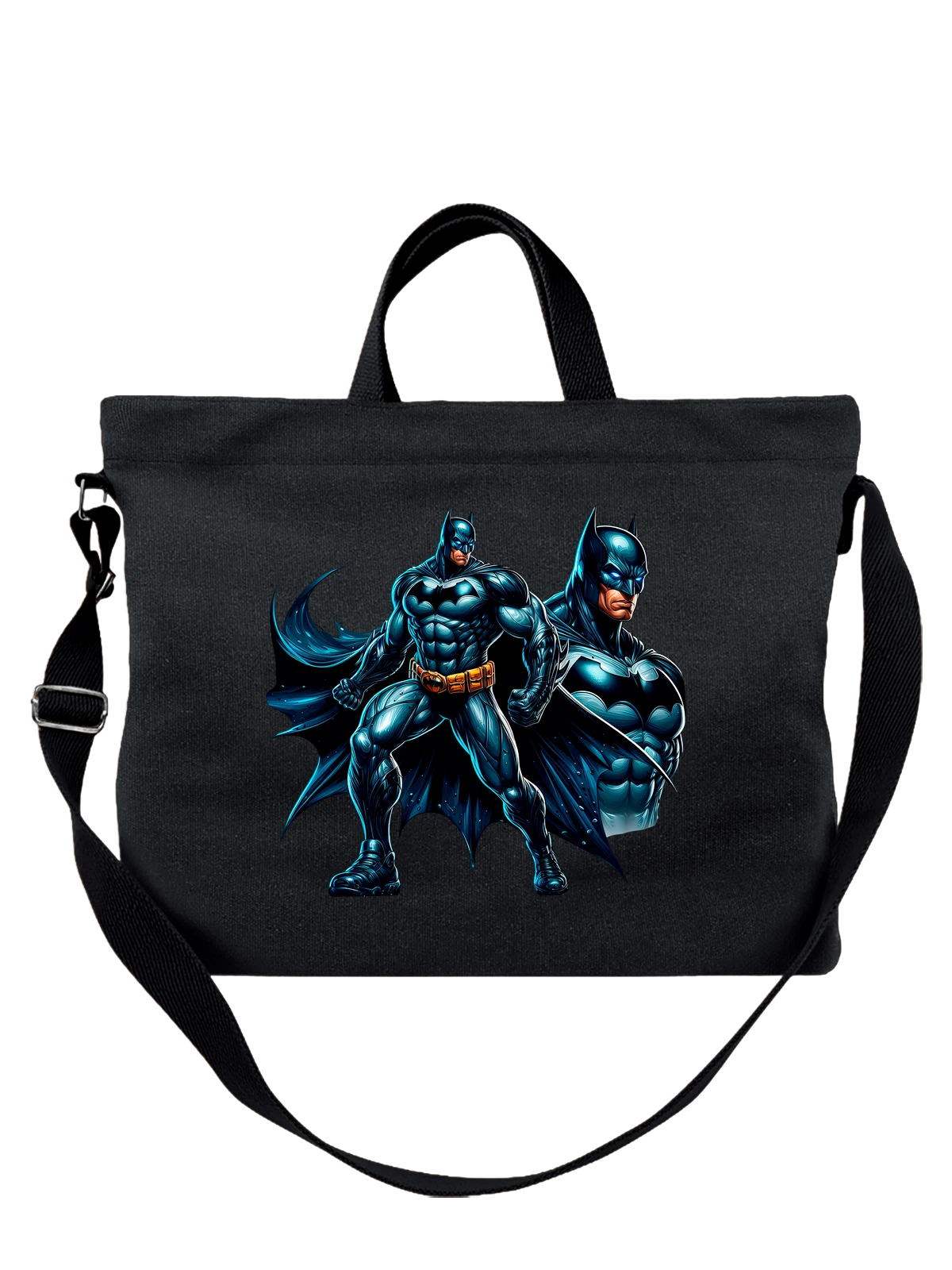 Сумка с Бэтменом Batman чёрная с принтом — поп культура — Чёрная, фото 1