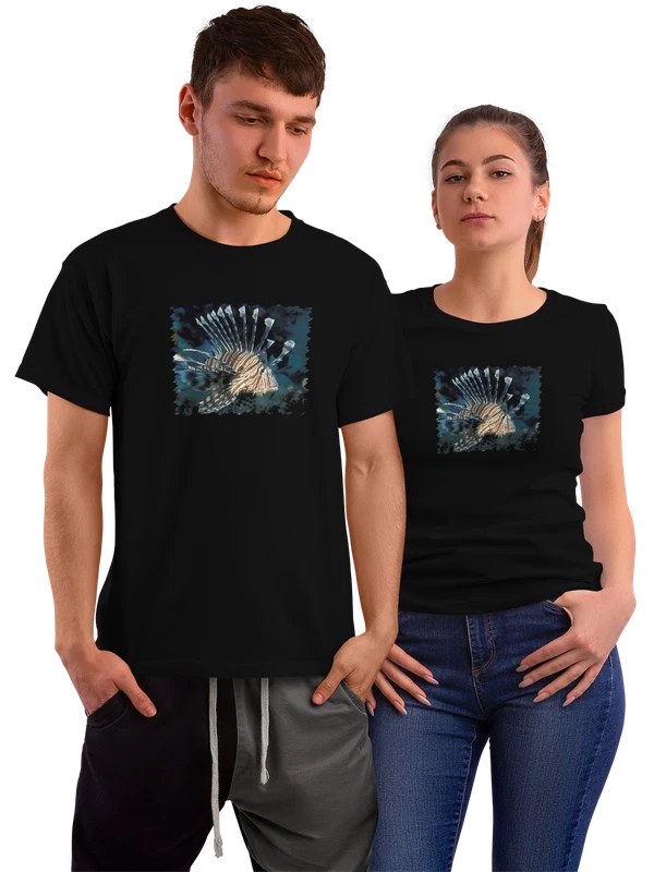 Футболка Рыбы и Птицы Крылатка — Чёрная, фото 1