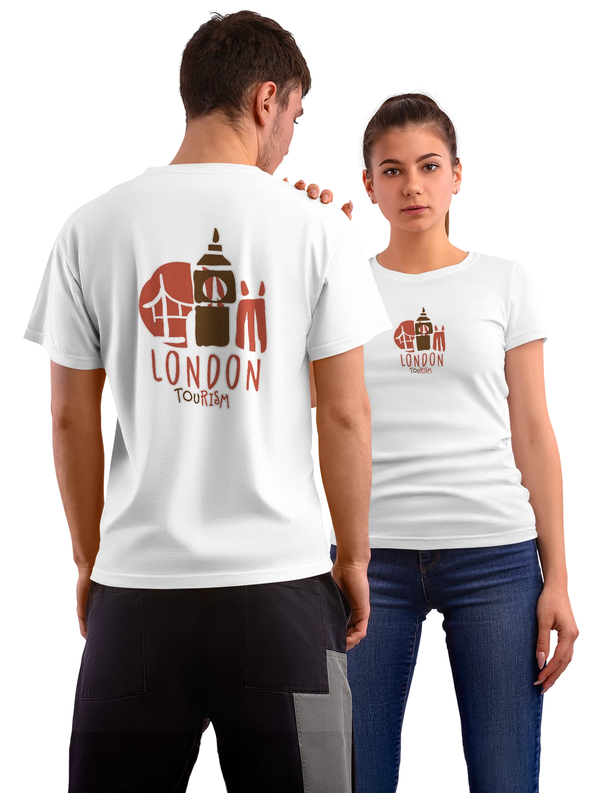 Футболка Лондон London белая с принтом на спине — название города — Белая, фото 1