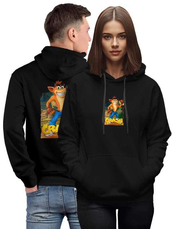 Худи Crash bandicoot — Чёрная, фото 1