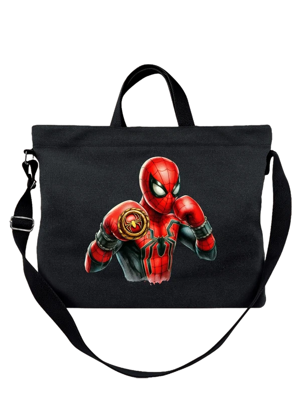 Сумка Человек Паук Spider Man боксер — Чёрная, фото 1