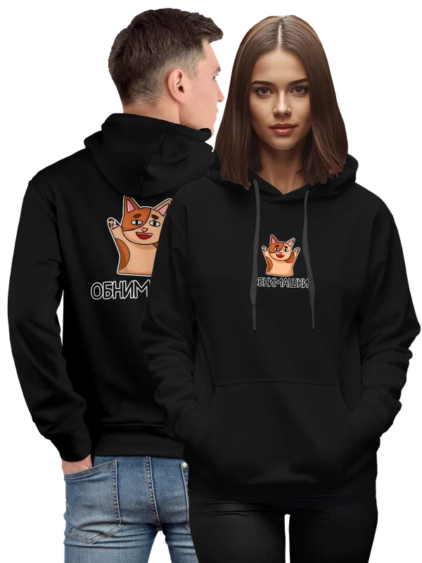 Худи с котом — Чёрная, фото 1