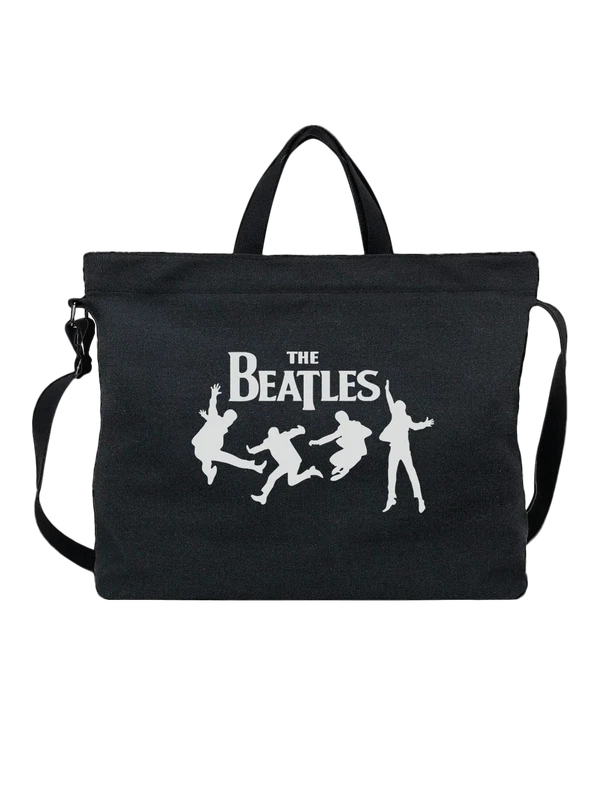 Сумка The Beatles c логотипом — Чёрная, фото 1