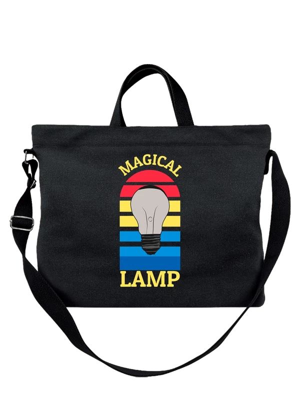 Сумка с лампочкой magical lamp — Чёрная, фото 1