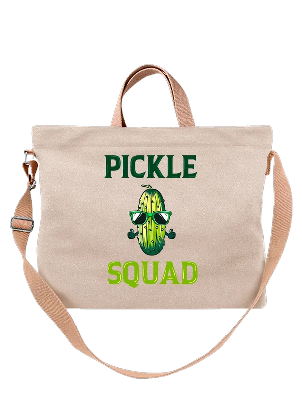 Сумка с огурцом pickle squad — Белая, фото 1