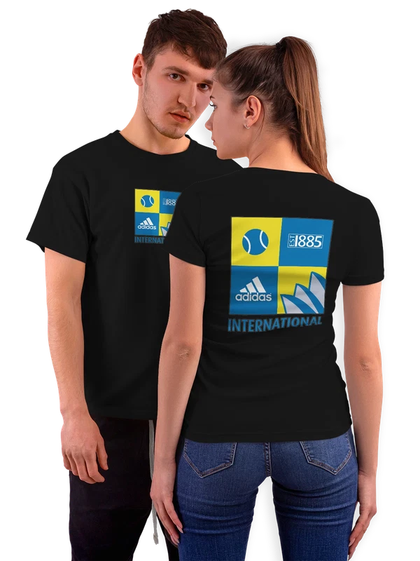 Футболка Adidas — Чёрная, фото 1