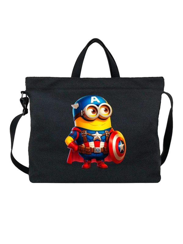 Сумка Миньон Minion Капитан Америка Captain America — Чёрная, фото 1