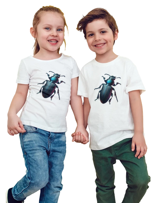Футболка с жуком — Белая, фото 1