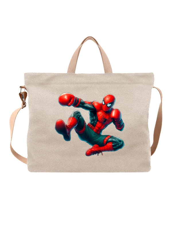 Сумка Человек Паук Spider Man боксер — Белая, фото 1