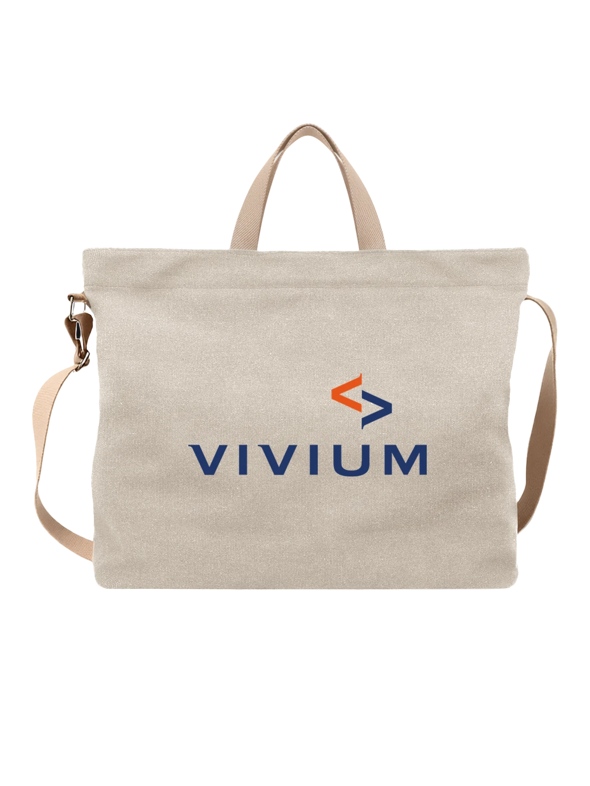 Сумка Vivium белая с принтом — современная айдентика — Белая, фото 1
