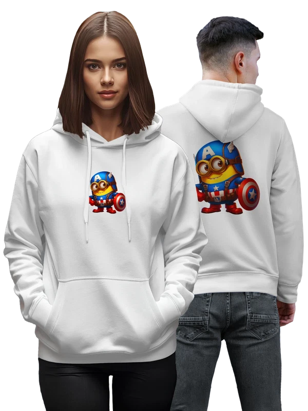 Худи Миньон Minion Капитан Америка Captain America — Белая, фото 1
