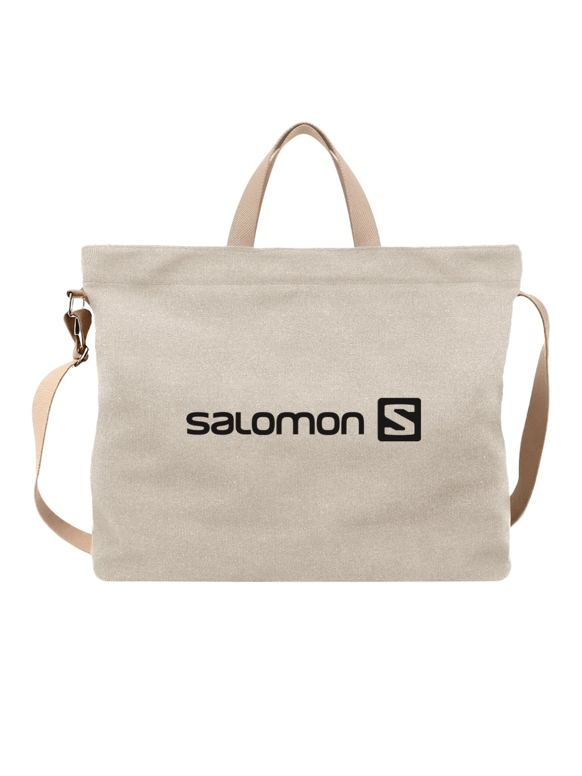 Сумка Salomon белая с принтом — трейлраннинг и лыжи — Белая, фото 1