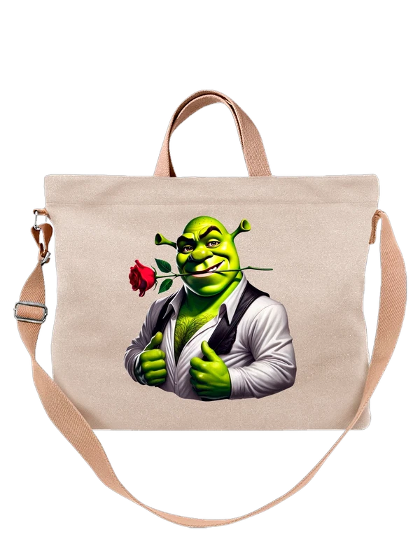 Сумка Шрек Shrek с розой — Белая, фото 1