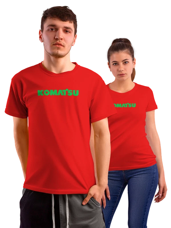 Футболка Komatsu — Красная, фото 1