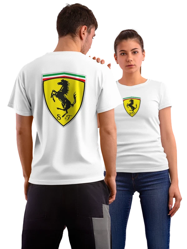 Футболка Ferrari — Белая, фото 1