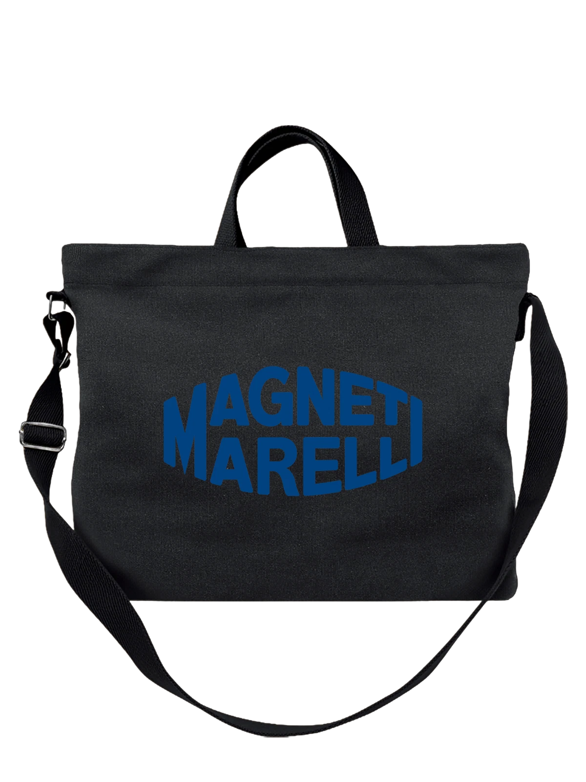 Сумка Magneti Marelli чёрная с принтом — футболка для автолюбителя — Чёрная, фото 1