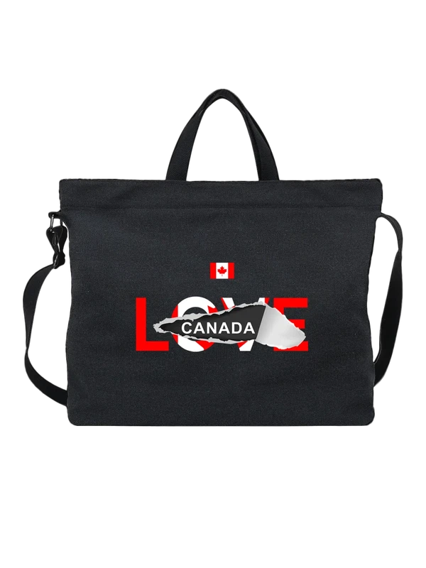 Сумка флаг Канады Canada — Чёрная, фото 1