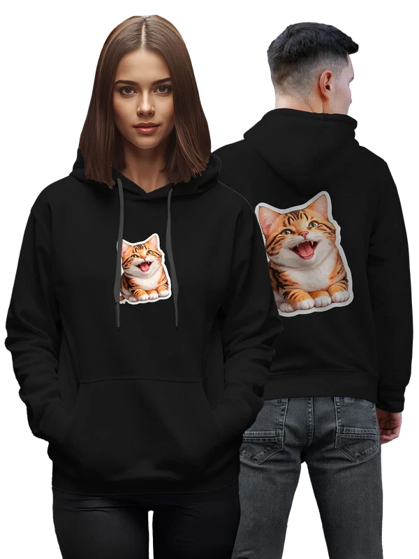 Худи с котом — Чёрная, фото 1