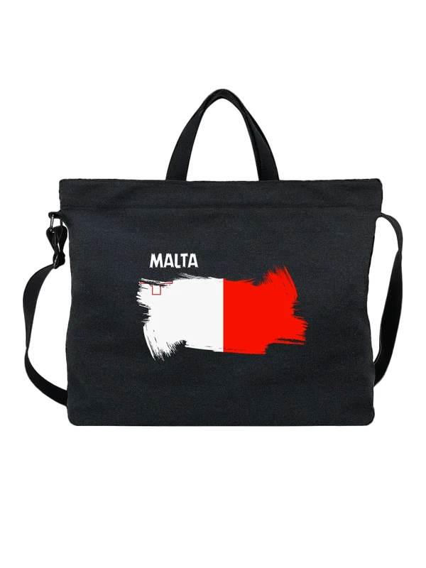 Сумка флаг Мальты Malta — Чёрная, фото 1